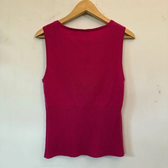Nanette Lepore vintage cashmere pink Knit Top L - Picture 4 of 4